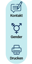 Seitenmenue rechter Bildschirmrand Seitenmenue am rechten Bildschirmrand mit Icons zu Kontakt, Gender und Drucken